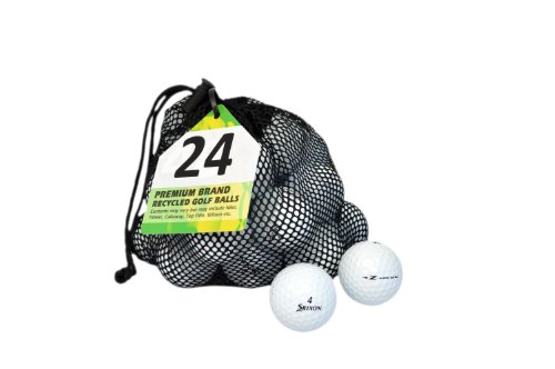 Second Chance Golfbälle 24 Srixon Zur Lake A-Qualität, weiß, PRE-24-MESH-SRI-ZUR von Second Chance