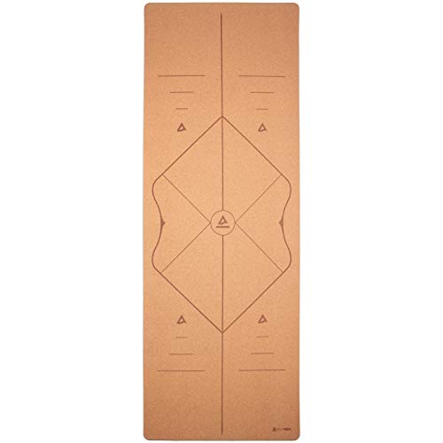 Yogamatte Pro Comfort aus Kork, extra groß 200x66 cm mit Alignment Markierungen, inkl. Tragegurt und Yogatasche Yogamatte Pro Comfort aus Kork, extra groß 200x66 cm mit Alignment Markierungen, inkl. Tragegurt und Yogatasche von Secoroco