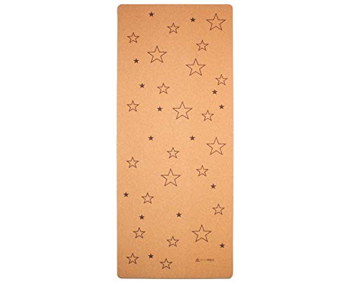 Yogamatte für Kinder aus Kork & Kautschuk mit Sterne, Größe 122x61cm, schadstofffrei, rutschfest, vegan und nachhaltig, öko Yoga Matte inklusive Yogatasche Yogamatte für Kinder aus Kork & Kautschuk mit Sterne, Größe 122x61cm, schadstofffrei, rutschfest, vegan und nachhaltig, öko Yoga Matte inklusive Yogatasche von Secoroco