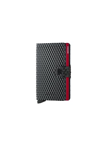 SECRID Portafoglio Miniwallte Cubic Mcu Nero Black/Red Profondità 2.1 cm Lunghezza 6.5 cm Altezza 10.2 cm Pelle von Secrid