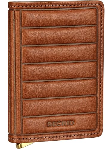 Secrid Geldbörse Premium Slimwallet Emboss Lines Cognac One Size von Secrid