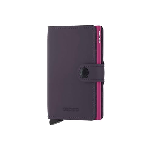 Secrid Miniwallet Dark Purple Fuchsia aus Leder, in der Farbe Lila/Pink, für 4 Karten mit oder 6 Karten ohne Prägung, Maße: 10,2 x 6,5 x 2,1 cm, MM-Dark Purple-Fuchsia Secrid Miniwallet Dark Purple Fuchsia aus Leder, in der Farbe Lila/Pink, für 4 Karten mit oder 6 Karten ohne Prägung, Maße: 10,2 x 6,5 x 2,1 cm, MM-Dark Purple-Fuchsia von Secrid