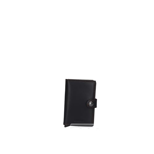 Secrid Miniwallet Black Brown aus Leder, in der Farbe Braun, für 4 Karten mit oder 6 Karten ohne Prägung, Maße: 10,2 x 6,5 x 2,1 cm, M-Black-Brown Secrid Miniwallet Black Brown aus Leder, in der Farbe Braun, für 4 Karten mit oder 6 Karten ohne Prägung, Maße: 10,2 x 6,5 x 2,1 cm, M-Black-Brown von Secrid
