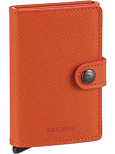 Secrid Miniwallet Crisple Pumpkin aus Leder, in der Farbe Orange, für 4 Karten mit oder 6 Karten ohne Prägung, Maße: 10,2 x 6,5 x 2,1 cm, MC-Pumpkin Secrid Miniwallet Crisple Pumpkin aus Leder, in der Farbe Orange, für 4 Karten mit oder 6 Karten ohne Prägung, Maße: 10,2 x 6,5 x 2,1 cm, MC-Pumpkin von Secrid