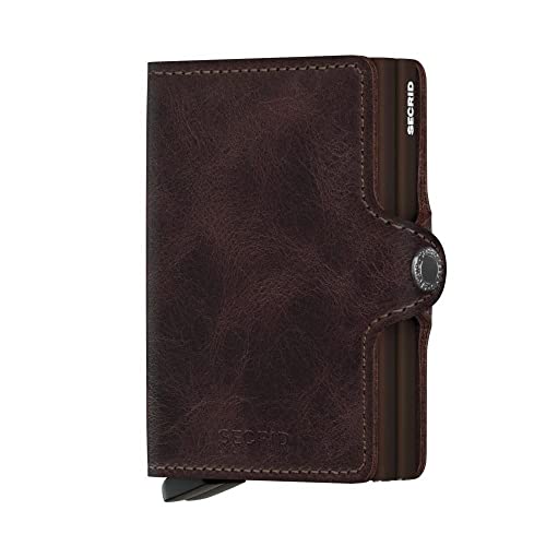 Secrid Vintage Twinwallet Leder Börse mit RFID Schutz 7 cm Chocolate Secrid Vintage Twinwallet Leder Börse mit RFID Schutz 7 cm Chocolate von Secrid