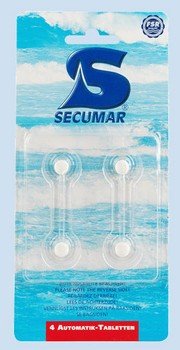 Secumar Auslösetablette Blister 4er Pack, Variante:Auslösetabletten für SECUMATIC 3001S von Secumar