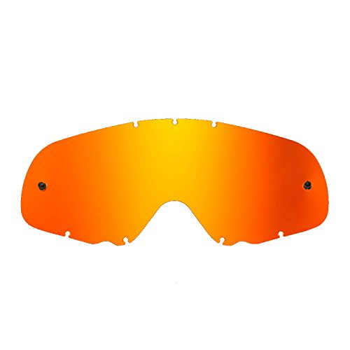 SeeCle 416168 Rot getönte verspiegelte gläser für Brillen kompatibel mit Oakley Crowbar Maske von SeeCle