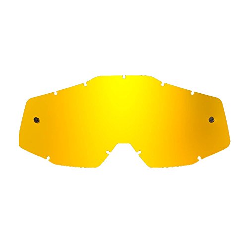 SeeCle SE-41S254-HZ gold-toned mirrored replacement lenses for goggles compatible for 100% Racecraft/Strata/Accuri/Mercury mask SeeCle SE-41S254-HZ gold-toned mirrored replacement lenses for goggles compatible for 100% Racecraft/Strata/Accuri/Mercury mask von SeeCle