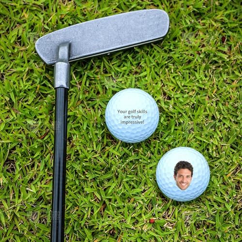 Seguire Golf Zubehör für Männer Personalisierte lustige Ruhestand Geschenke Benutzerdefinierte Golfbälle für Papa Ehemann Kollegen Golfer Golf Liebhaber (3) von Seguire