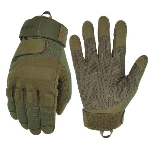 Seibertron® Damen Herren S.O.L.A.G Handschuhe taktisch Vollfinger Militär Kampf Armee für Airsoft Militär Paintball Schießen Und Other Outdoor Activities Handschuhe Army Green XS von Seibertron