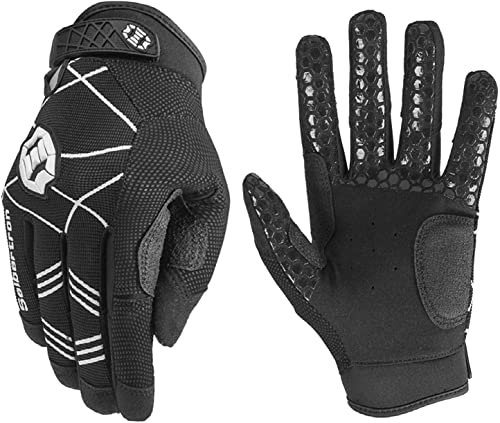 Seibertron B-A-R PRO 2.0 Signature Baseball/Softball Schlagmann Batting Handschuhe Gloves Super Grip Finger Fit for Erwachsener schwarz M von Seibertron