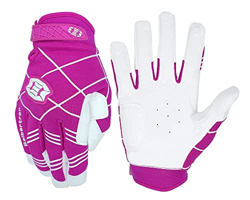 Seibertron B-A-R PRO 2.0 Signature Baseball/Softball Schlagmann Batting Handschuhe Gloves Super Grip Finger Fit for Erwachsener Pink S von Seibertron