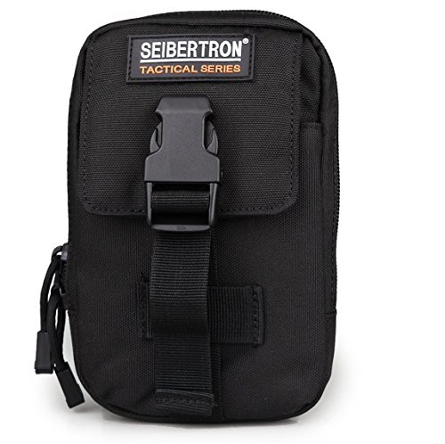 Seibertron Compact MOLLE EDC Pouch Utility Gadget Pouch Wallet Detachable Neck Lanyard 6.3" Mobile Phone Purse Belt Waist Bag Black Seibertron Compact MOLLE EDC Pouch Utility Gadget Pouch Wallet Detachable Neck Lanyard 6.3" Mobile Phone Purse Belt Waist Bag Black von Seibertron