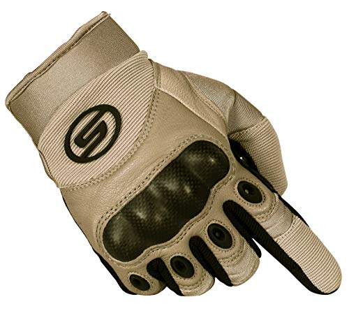 Seibertron Outdoor Handschuhe Herren Taktische Trainings Motorradhandschuhe Kletter Tactical Handschuhe Vollfinger Handschuhe Gilt für Radfahren Airsoft Militär Paintball Beige L von Seibertron