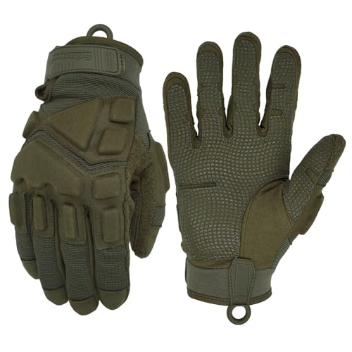 Seibertron Patentiert S.O.L.A.G 2.0 Touchscreen Taktische Sports handschuh Wasserdicht Schlaghandschuhe Airsoft Jagd Wandern Reiten Radfahren Motorrad Klettern Vollfinger Gloves Army Green XXS von Seibertron