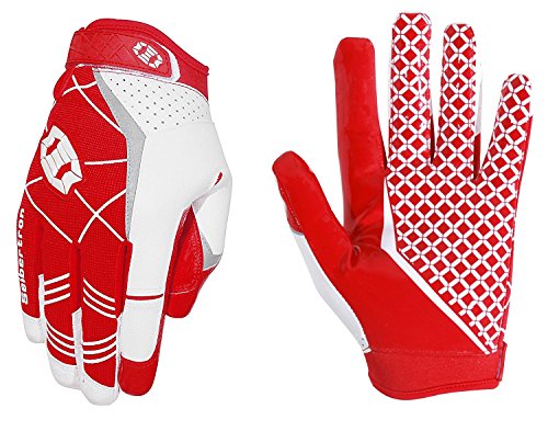 Seibertron Pro 3.0 Elite Ultra-Stick Sports Receiver/Empfänger Handschuhe American Football Gloves Jugend und Erwachsener Red XS von Seibertron