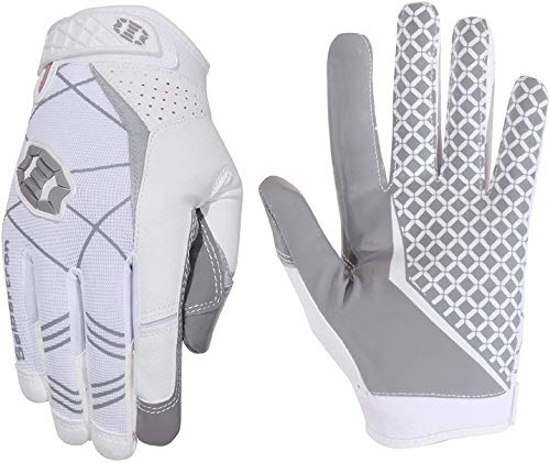 Seibertron Pro 3.0 Elite Ultra-Stick Sports Receiver/Empfänger Handschuhe American Football Gloves Jugend und Erwachsener White M von Seibertron