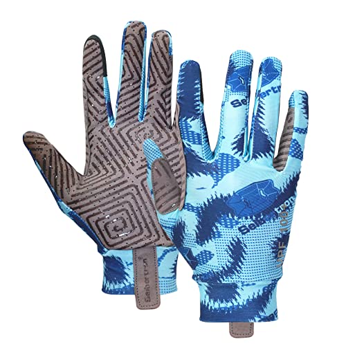 Seibertron S.P.S.G-4 UPF100+ Sonnenschutzhandschuhe Atmungsaktiv Pferde-Reiten Touchscreen Handschuhe Verstärkte Daumen Finger für Herren Frauen Jungen Mädchen Reitsport Reithandschuhe Adult Blue M Seibertron S.P.S.G-4 UPF100+ Sonnenschutzhandschuhe Atmungsaktiv Pferde-Reiten Touchscreen Handschuhe Verstärkte Daumen Finger für Herren Frauen Jungen Mädchen Reitsport Reithandschuhe Adult Blue M von Seibertron