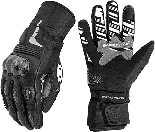 Seibertron SPW-2 Motorradhandschuhe Herren Damen Erwachsenen wasserdichte Leder mit Carbon Hartschale und Touchscreen-Funktion Schwarz S Seibertron SPW-2 Motorradhandschuhe Herren Damen Erwachsenen wasserdichte Leder mit Carbon Hartschale und Touchscreen-Funktion Schwarz S von Seibertron