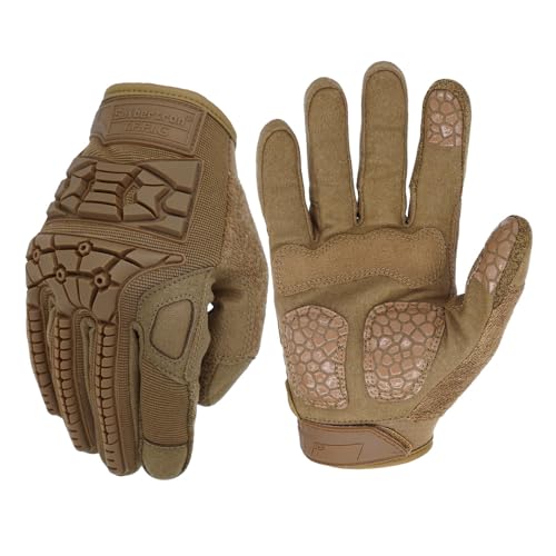 Seibertron T.F.F.I.G Handschuhe Vollfinger Herren Taktische Militär Flexibler TPR-Aufprallschutz Braun M Seibertron T.F.F.I.G Handschuhe Vollfinger Herren Taktische Militär Flexibler TPR-Aufprallschutz Braun M von Seibertron