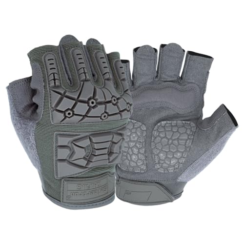 Seibertron T.H.F.I.G Handschuhe Halbfinger fingerlos Herren Taktische Militär Flexibler TPR-Aufprallschutz Grauen M Seibertron T.H.F.I.G Handschuhe Halbfinger fingerlos Herren Taktische Militär Flexibler TPR-Aufprallschutz Grauen M von Seibertron