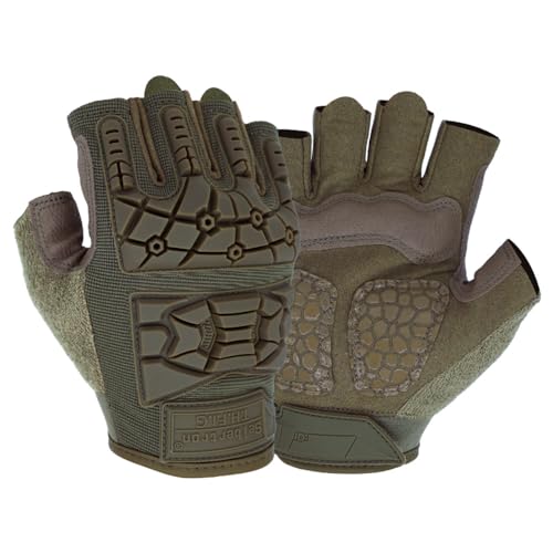 Seibertron T.H.F.I.G Handschuhe Halbfinger fingerlos Herren Taktische Militär Flexibler TPR-Aufprallschutz für Outdoor Army Green XXL Seibertron T.H.F.I.G Handschuhe Halbfinger fingerlos Herren Taktische Militär Flexibler TPR-Aufprallschutz für Outdoor Army Green XXL von Seibertron