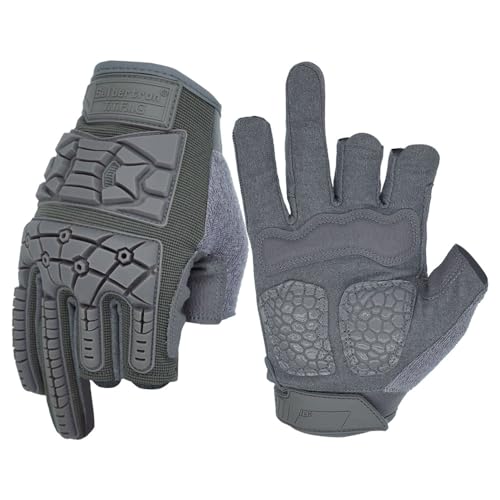 Seibertron T.T.F.I.G 2.0 Men's Tactical Military Gloves Flexible Rubber Knuckle Protective for Combat Hunting Hiking Airsoft Paintball Motorcycle Motorbike Riding Outdoor Gloves Grey L Seibertron T.T.F.I.G 2.0 Men's Tactical Military Gloves Flexible Rubber Knuckle Protective for Combat Hunting Hiking Airsoft Paintball Motorcycle Motorbike Riding Outdoor Gloves Grey L von Seibertron