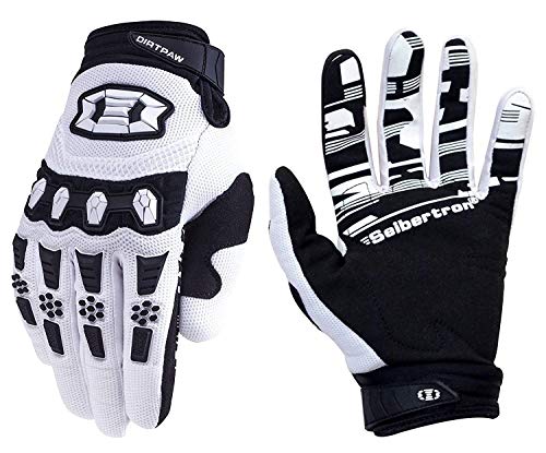 Seibertron Handschuhe - Jugend/Kinder BMX MX ATV MTB Rennrad Mountainbike Fahrrad Offroad/Dirtbike für Cycling und Motocross Sport mit Touch Recognition voller Fingerabdeckung White XL Seibertron Handschuhe - Jugend/Kinder BMX MX ATV MTB Rennrad Mountainbike Fahrrad Offroad/Dirtbike für Cycling und Motocross Sport mit Touch Recognition voller Fingerabdeckung White XL von Seibertron