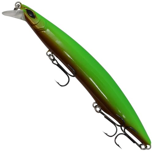 Seika Pro Wobbler Nightveit Junior 12,5cm 19g - Zanderwobbler, Farbe:Green Tomato von Seika Pro