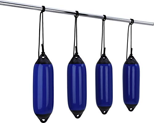 Seilflechter - Fenderset 150 x 580 mm, Blau, 4 Aufblasbaren Fendern, 4 Fenderleinen, für Boot & Yacht Seilflechter - Fenderset 150 x 580 mm, Blau, 4 Aufblasbaren Fendern, 4 Fenderleinen, für Boot & Yacht von Seilflechter