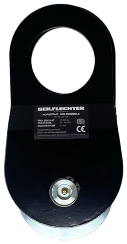 Seilflechter - Klappbare Umlenkrolle für Seile mit Ø 10-16 mm, 10 t Zuglast, pulverbeschichteter Stahl Seilflechter - Klappbare Umlenkrolle für Seile mit Ø 10-16 mm, 10 t Zuglast, pulverbeschichteter Stahl von Seilflechter