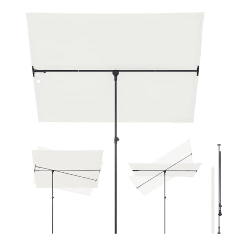 Sekey Sonnenschirm Rechteckig, 130x180 cm Sonnenschirm Balkon mit UPF50+ Sonnenschutz, ideal für Sonnenschutz und Privatsphäre auf Balkon und Terrasse Creme Sekey Sonnenschirm Rechteckig, 130x180 cm Sonnenschirm Balkon mit UPF50+ Sonnenschutz, ideal für Sonnenschutz und Privatsphäre auf Balkon und Terrasse Creme von Sekey