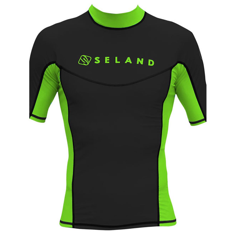 Seland Elastan Uv Short Sleeve T-shirt Grün S Mann von Seland