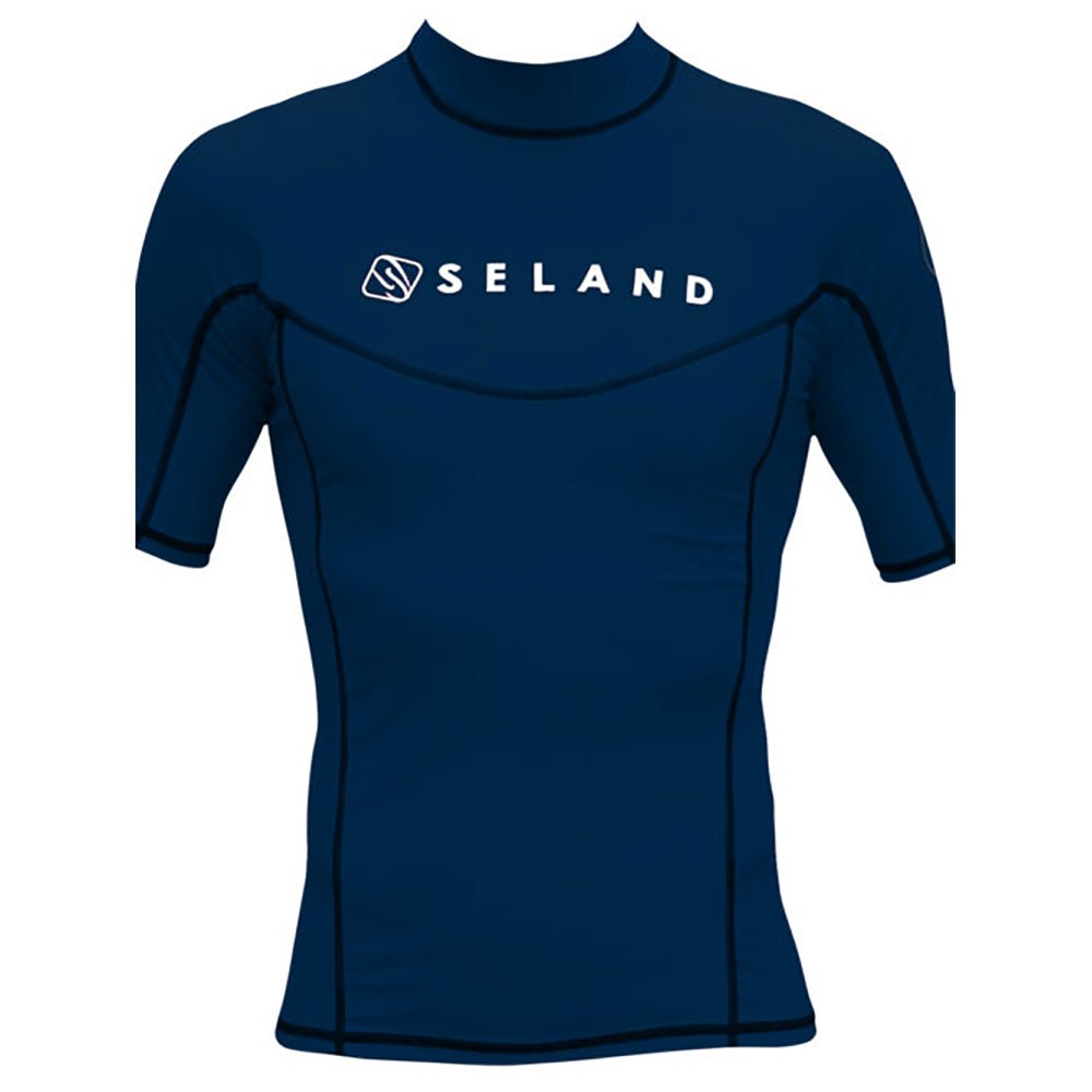Seland Elastan Uv Short Sleeve T-shirt Blau XL Mann von Seland