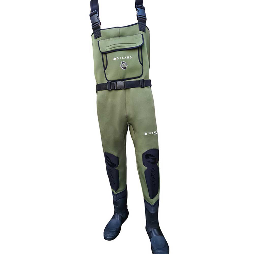 Seland Esla Neoprene Wader Grün EU 44 Mann von Seland