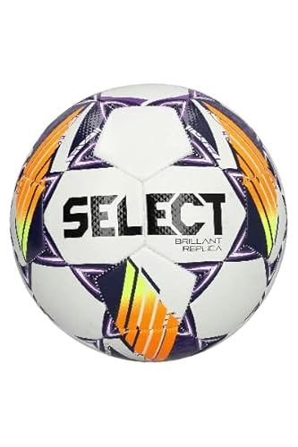 Select Brillant Replica V24 Ball 160063, Unisex, Fußball, White/Purple/Orange/Black, 4 Select Brillant Replica V24 Ball 160063, Unisex, Fußball, White/Purple/Orange/Black, 4 von Select