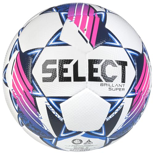 Select Brillant Super FIFA Quality Pro V24 Ball 100032, Unisex, Fußball, White/Blue/Pink, 5 Select Brillant Super FIFA Quality Pro V24 Ball 100032, Unisex, Fußball, White/Blue/Pink, 5 von Select