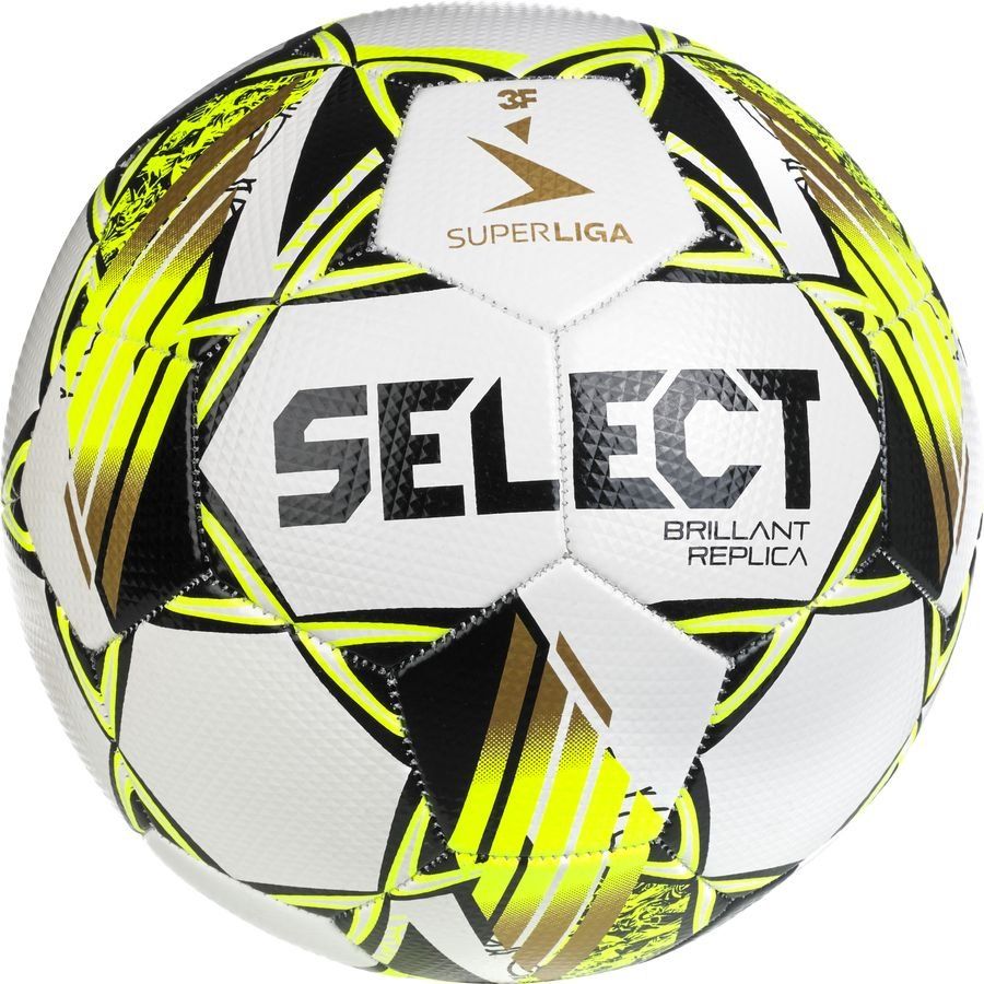 Select Fußball Brillant Replica v24 3F Superliga - Weiß/Gelb von Select