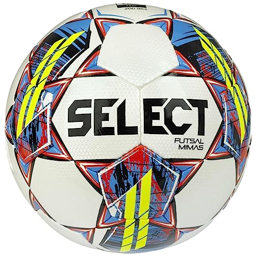 Select Futsal Mimas FIFA Basic Ball Mimas WHT-Blue, Unisex Footballs, White, 4 EU von Select