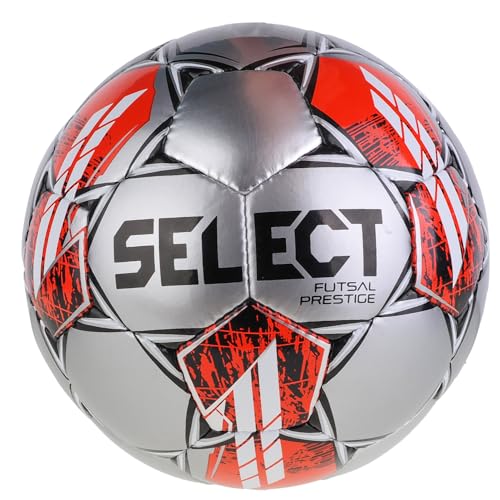 Select Futsal Prestige Ball Futsal Prestige Silver, Unisex, Ball zum Fußball, Silver/Black/Red, 4 Select Futsal Prestige Ball Futsal Prestige Silver, Unisex, Ball zum Fußball, Silver/Black/Red, 4 von Select