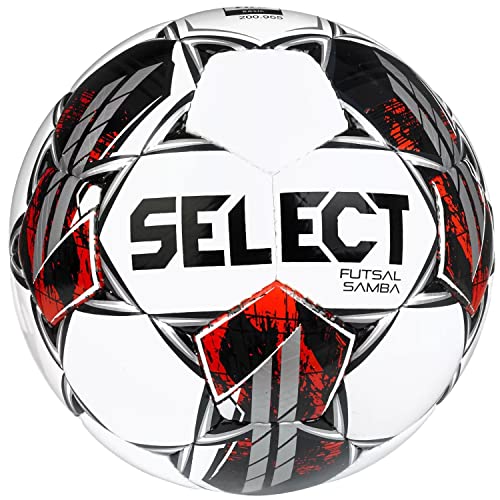 Select Futsal Samba FIFA Basic Ball Futsal Samba WHT-BLK, Unisex Footballs, White, 4 EU von Select