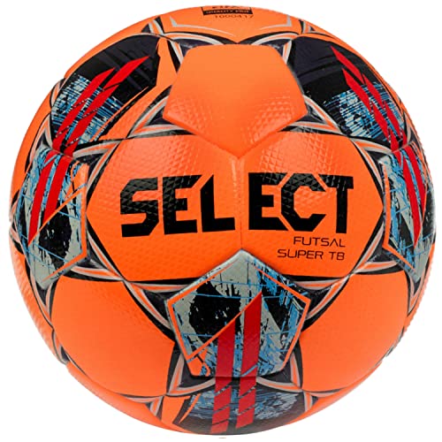 Select Futsal Super TB V22 Ball Futsal SUPER ORG-BLK, Unisex Footballs, orange, 4 EU von Select