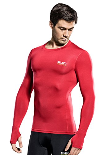 Select Kompressions-Shirt Lang, XL, rot, 5690204333 von Select