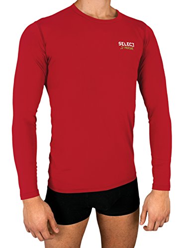 Select Kompressionsshirt Langarm, 10/12, rot, 5690110333 von Select