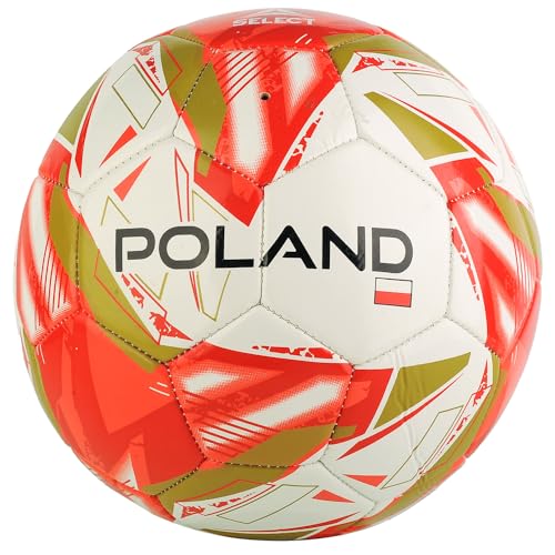 Select Poland Flag Ball Poland WHT-RED, Unisex, Fußball, White/Red/Gold/Black, 5 Select Poland Flag Ball Poland WHT-RED, Unisex, Fußball, White/Red/Gold/Black, 5 von Select