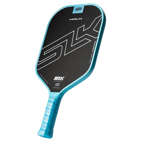 Selkirk SLK Halo Power MAX Pickleball-Paddel | Pickleball-Paddel aus Kohlefaser mit Rev-Core Power-Polymer-Kern | Das Pickleball-Paddel wurde für ultimativen Spin und Power entwickelt | Schwarz von Selkirk Sport