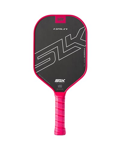 Selkirk SLK Halo Power XL Pickleball-Paddel | Pickleball-Paddel aus Kohlefaser mit Rev-Core Power-Polymer-Kern | Das Pickleball-Paddel wurde für ultimativen Spin und Power entwickelt | Rosa von Selkirk Sport