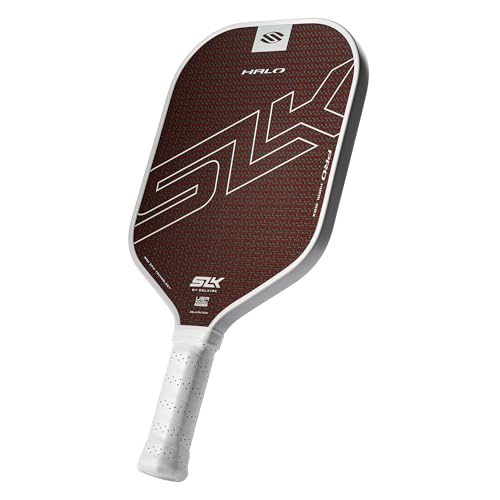 Selkirk SLK Halo Pro MAX Pickleball-Paddel, Kohlefaser, Pickleball-Paddel mit Rev-Core Power-Polymer-Kern, das Pickleball-Paddel für ultimativen Spin und Power, Rot von Selkirk Sport