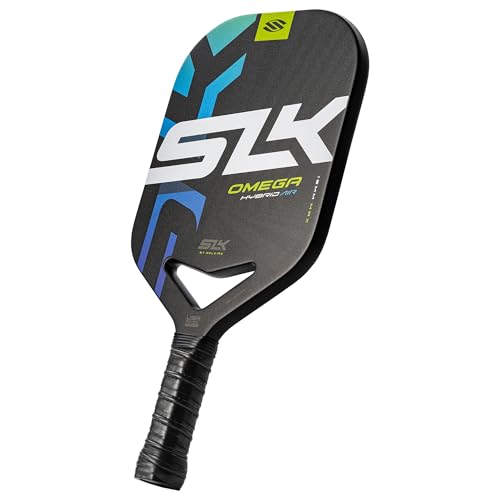 2025 SLK Omega MAX Pickleball-Paddel, 12 K UltraWeave Kohlefaser-Oberfläche mit Rev-Control-Polymerkern, ProSpin+ Textur für Spin und Kontrolle, Max Blue 2025 SLK Omega MAX Pickleball-Paddel, 12 K UltraWeave Kohlefaser-Oberfläche mit Rev-Control-Polymerkern, ProSpin+ Textur für Spin und Kontrolle, Max Blue von Selkirk Sport