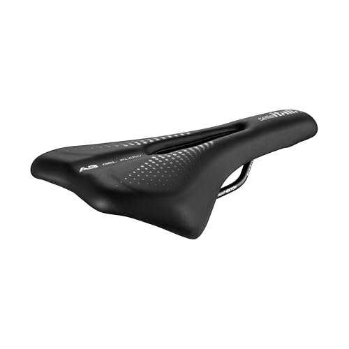 Selle Italia A3 Gel Flow - Fahrradsattel, komfortabel mit Gel, anatomische Aussparung, wasserdicht und für alle Fahrradtypen geeignet - Schwarz Selle Italia A3 Gel Flow - Fahrradsattel, komfortabel mit Gel, anatomische Aussparung, wasserdicht und für alle Fahrradtypen geeignet - Schwarz von Selle Italia